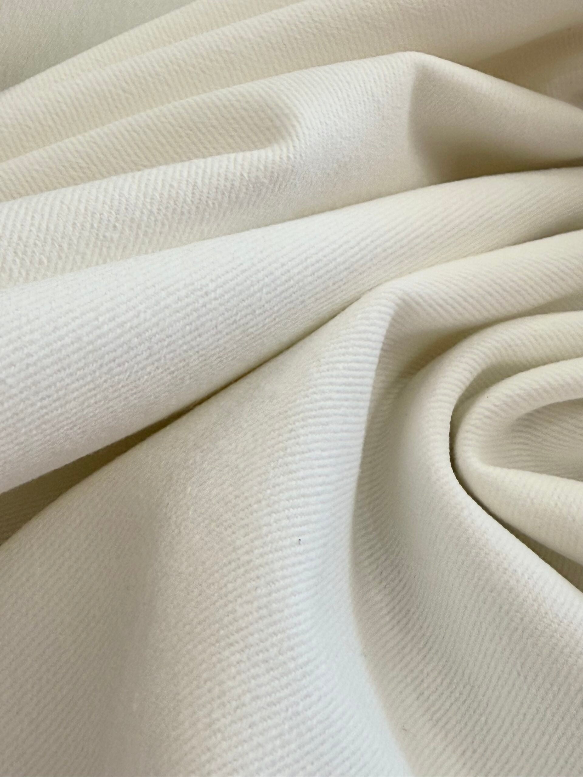 Washed Stretch Denim - Off White