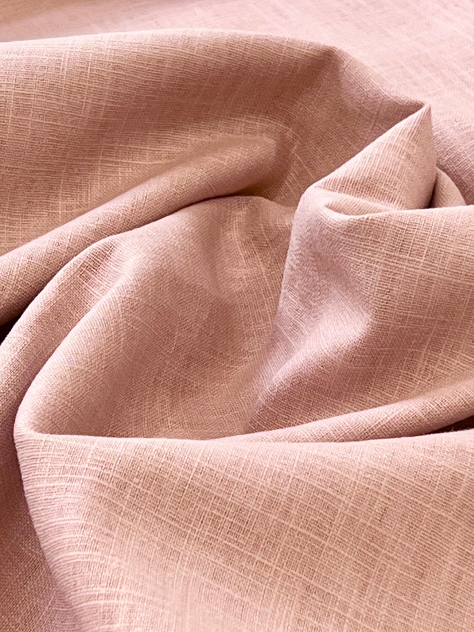 Lady McElroy Cruise Enzyme Washed Pure Linen Chambray Blush