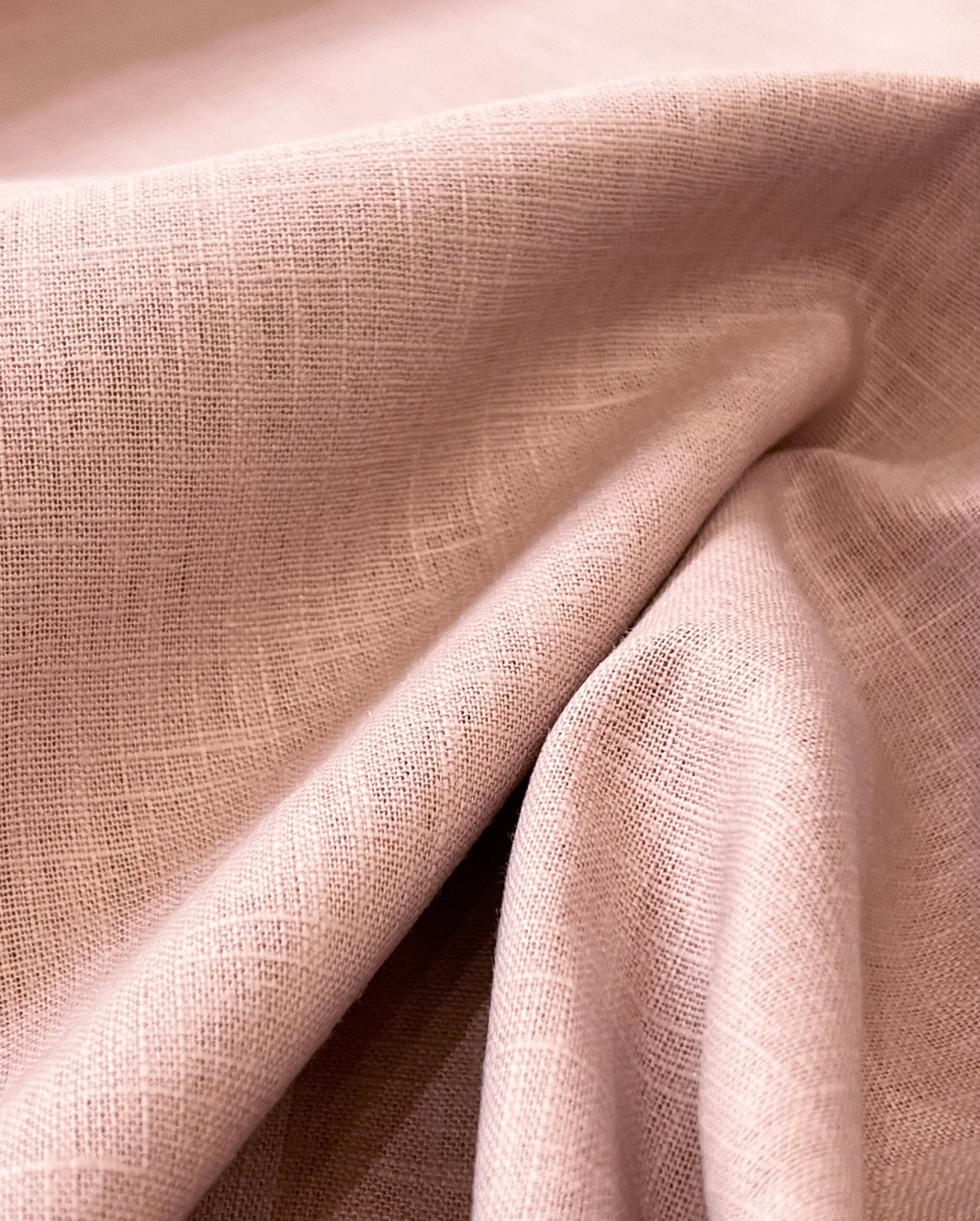 Lady McElroy Cruise Enzyme Washed Pure Linen Chambray Blush