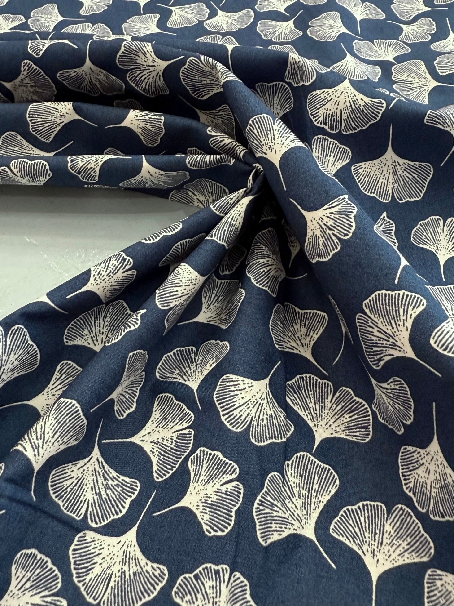 Tiny Ginkgo Pima Cotton Lawn