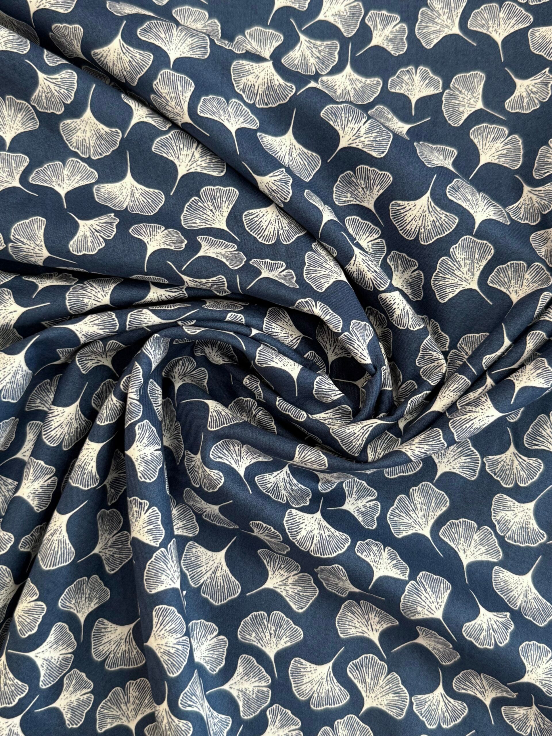 Tiny Ginkgo Pima Cotton Lawn