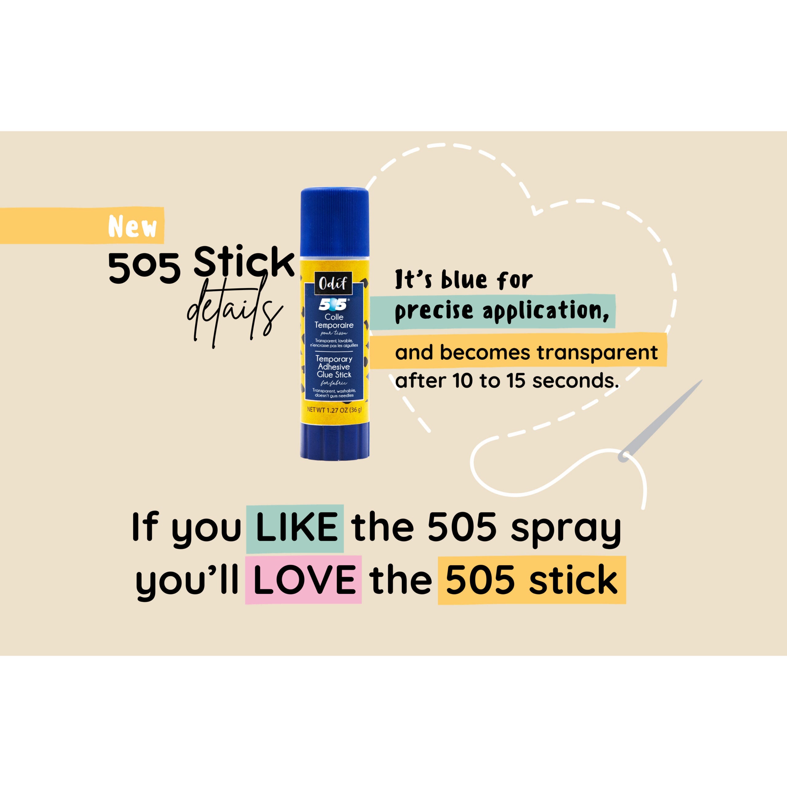 Odif 505 Temporary Adhesive Glue Stick