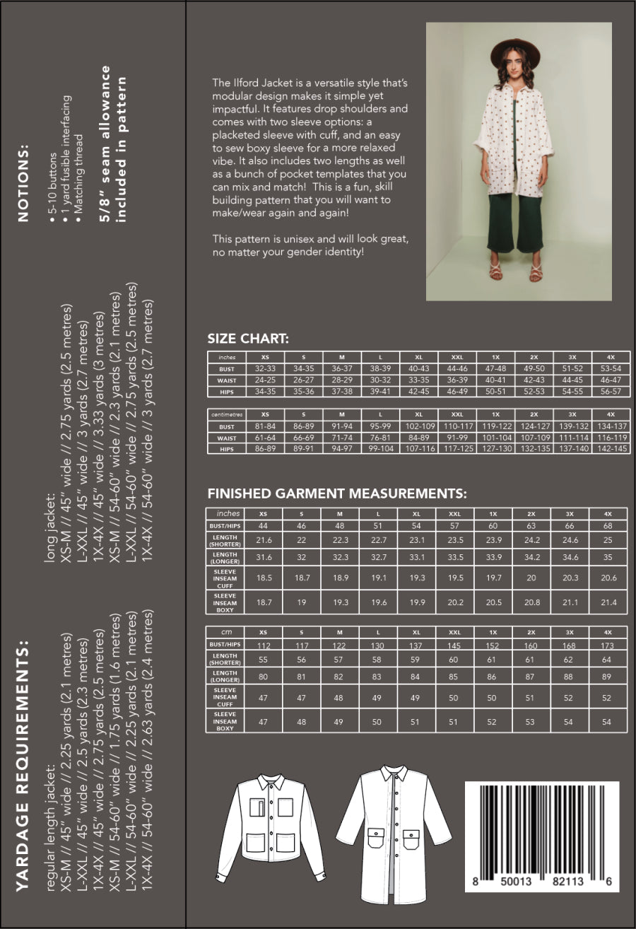 The Ilford Jacket By Friday Pattern Company