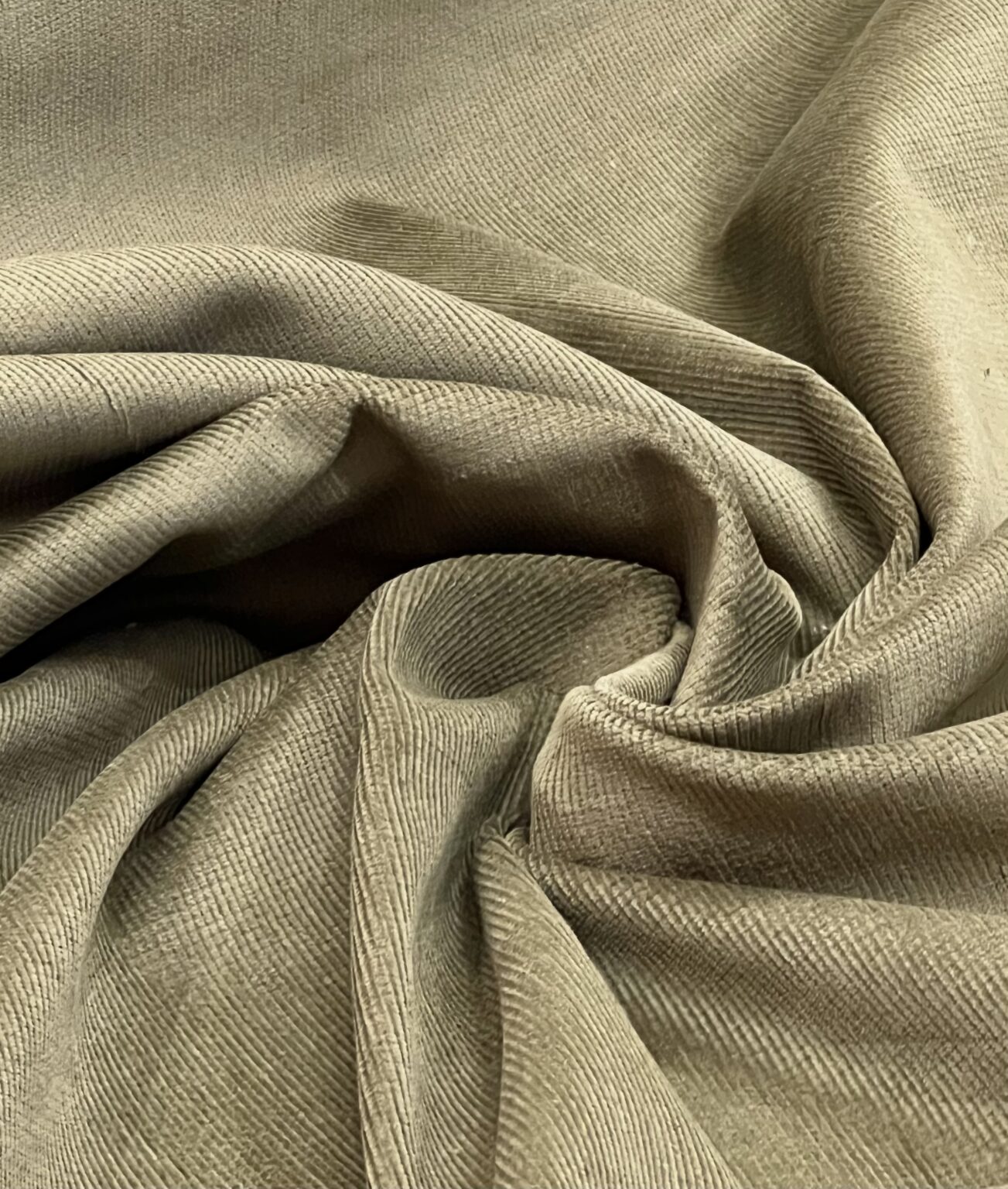 Olive Green Stretch NeedleCord – The Fabric Boutique